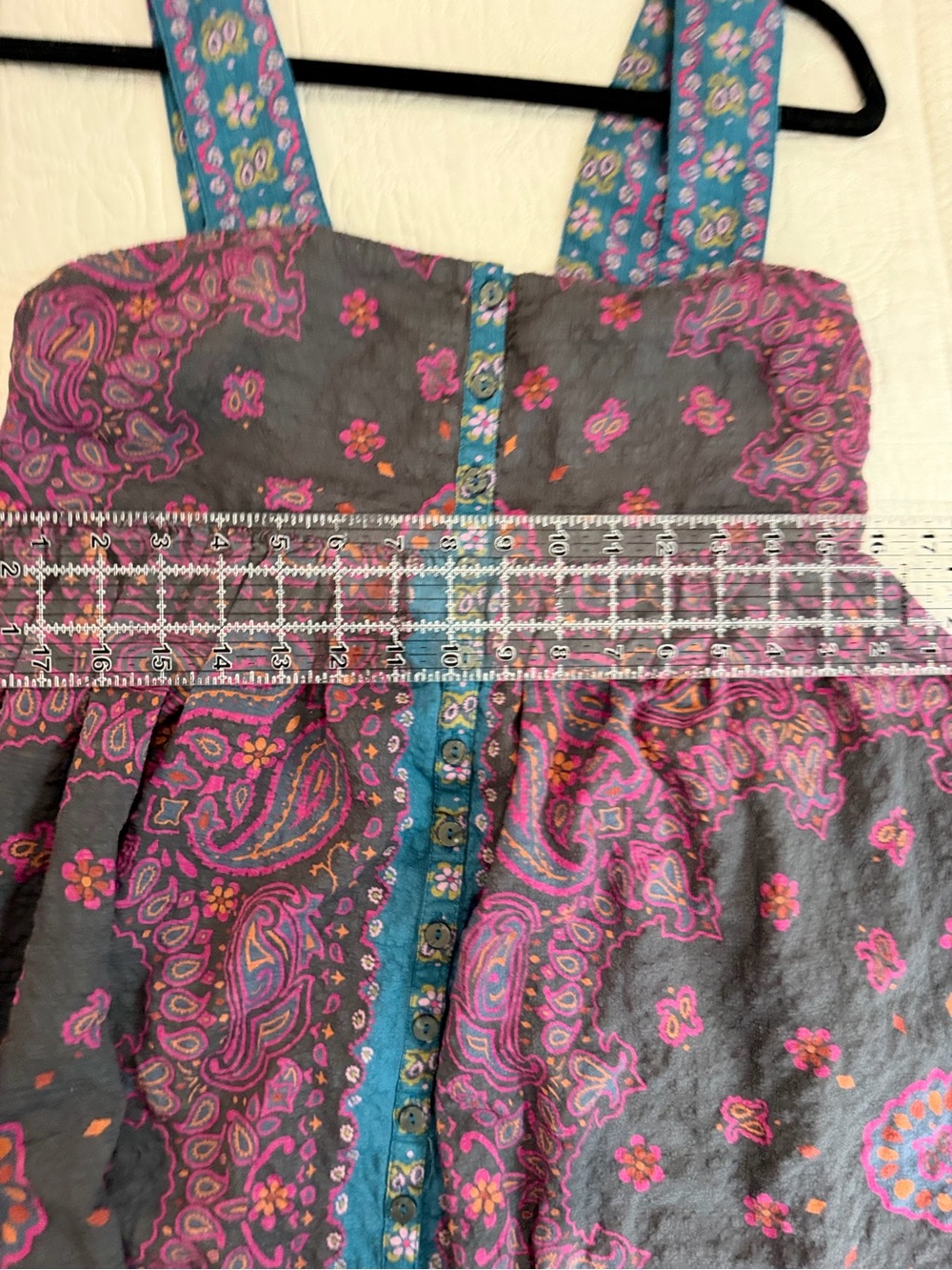 Natural Life Lucy Floral Maxi Dress Boho Brimfield Bandana Charcoal Small - Picture 8 of 10